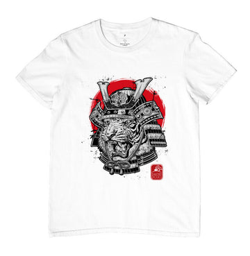 Camiseta Tigre Samurai Algodão Premium