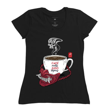 Camiseta Café e Judô Algodão Premium