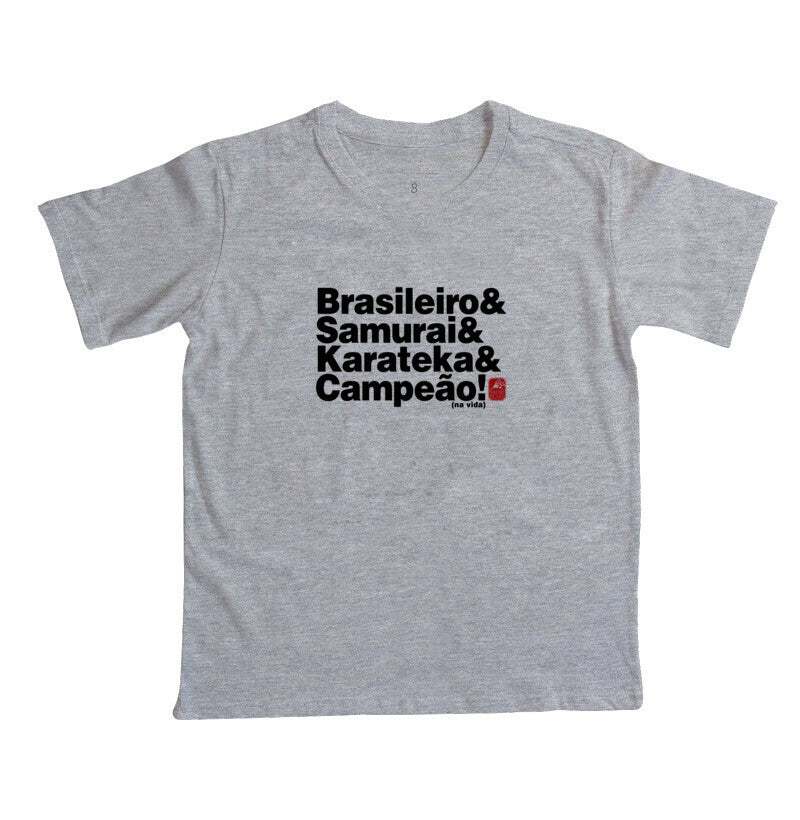 Camiseta Infantil Brasileiro Karateka Algodão Premium