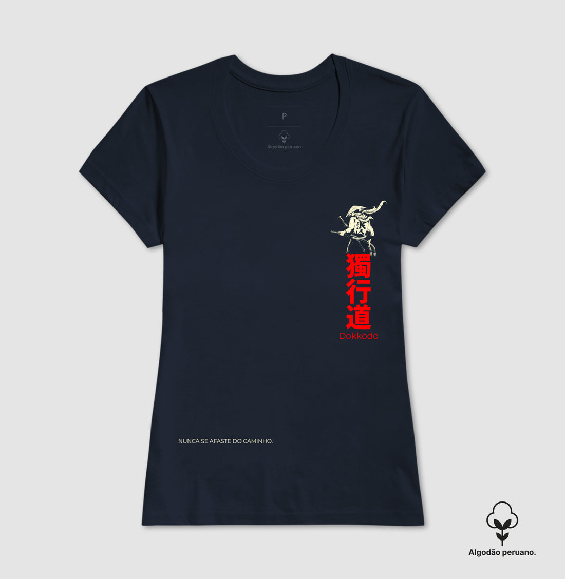 Camiseta Dokkodo: O Caminho da Solidão - Minimal Algodão PERUANO