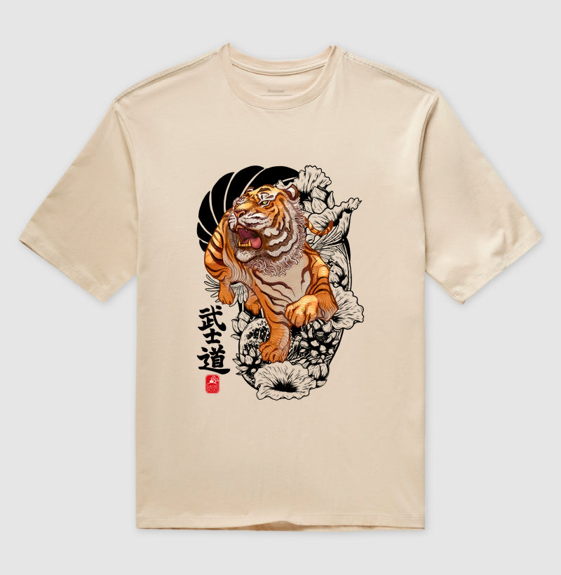 Camiseta OVERSIZED tigre bushido