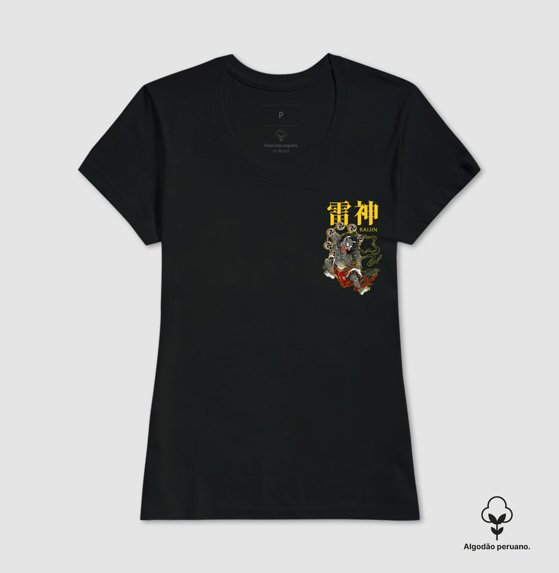 Camiseta Raijin minimal Algodão PERUANO