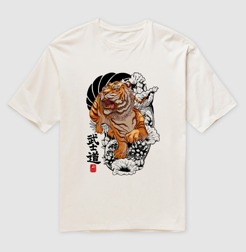 Camiseta OVERSIZED tigre bushido