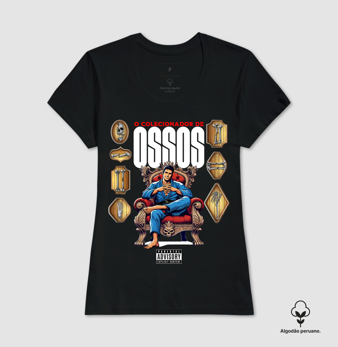 Camiseta O Colecionador de Ossos Algodão PERUANO