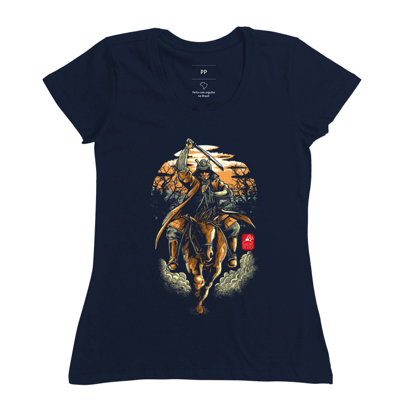 Camiseta samurai rider color Algodão Premium