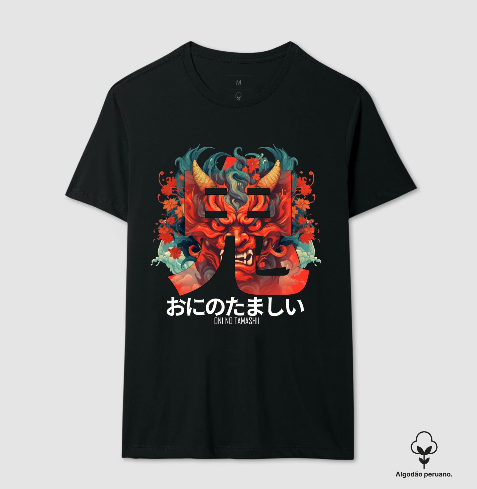 Camiseta Oni no Tamashii Algodão PERUANO