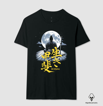 Camiseta Ikigai luar clean Algodão PERUANO