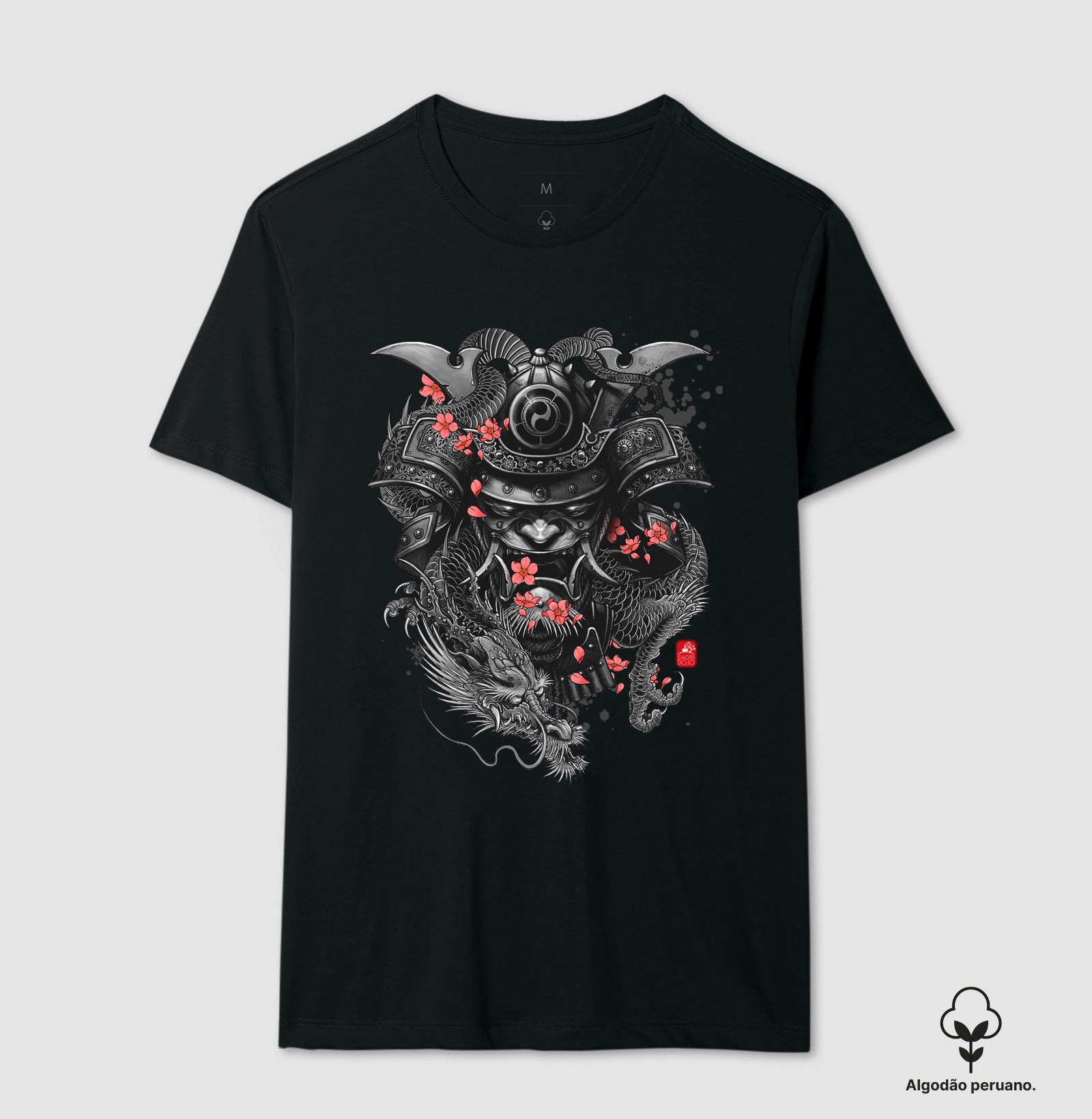 Camiseta Samurai Dragon Neo Algodão PERUANO