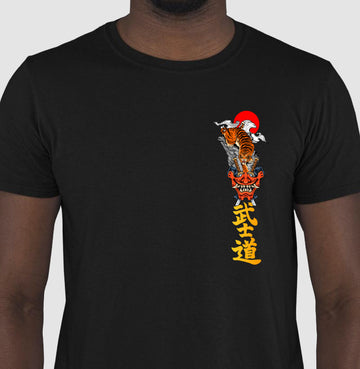 Camiseta Hannya Tiger Mask Minimal Algodão Premium