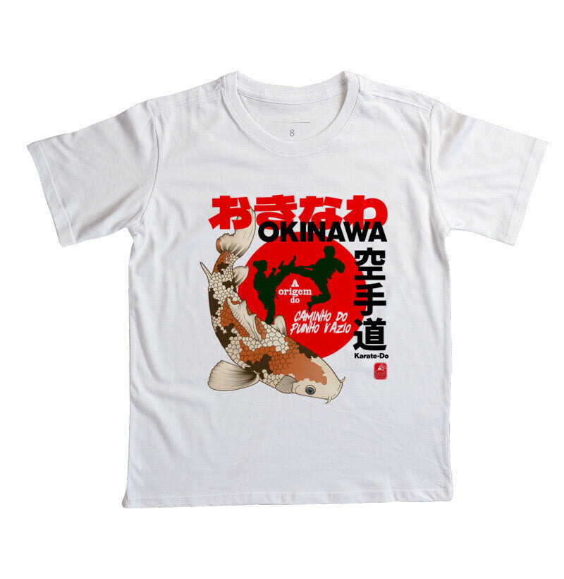 Camiseta Infantil okinawa origin Algodão Premium