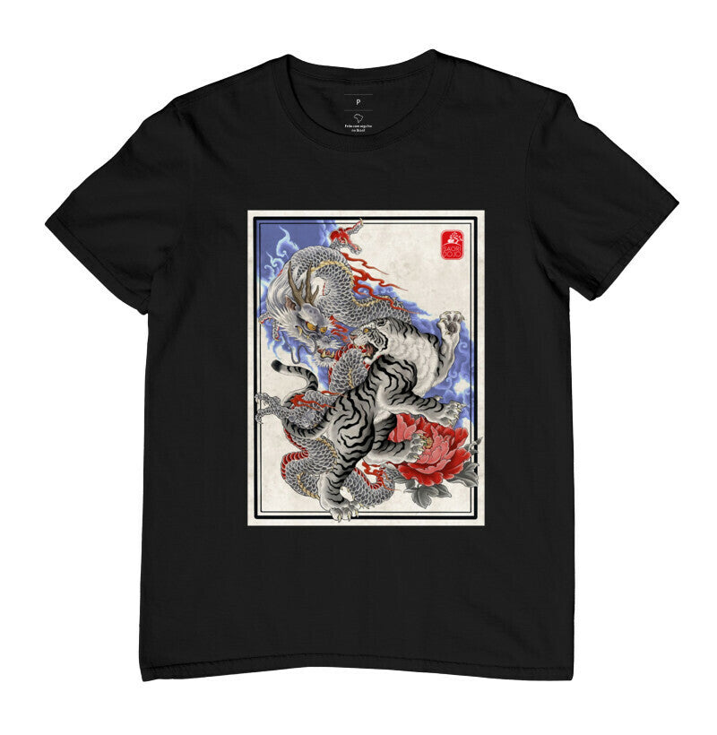 Camiseta Ryuu Tora  Algodão Premium