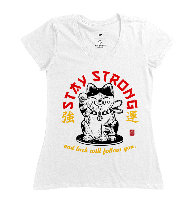 Camiseta strong luck Algodão Premium