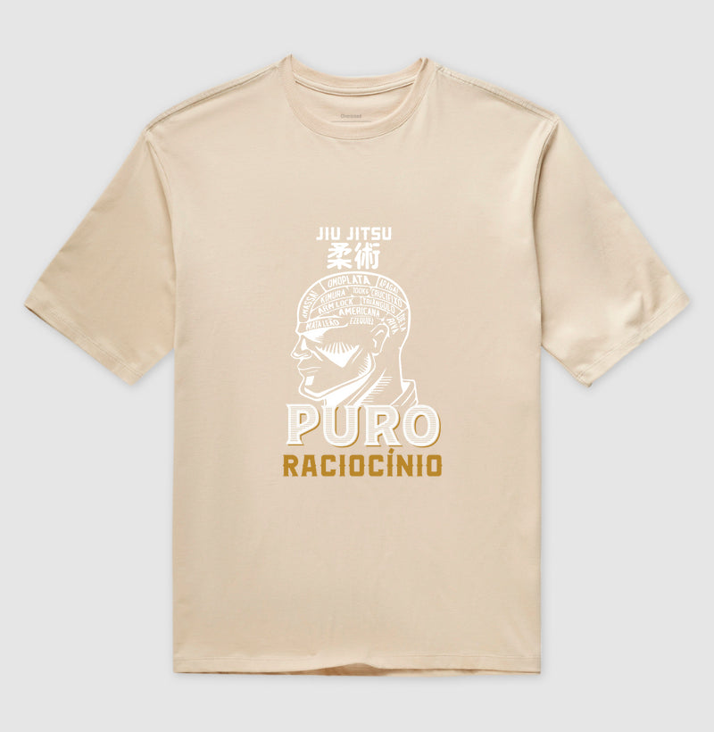 Camiseta OVERSIZED Puro raciocínio PRETA