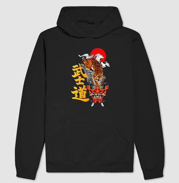 Moletom Hoodie Hannya Tiger Mask Algodão Premium