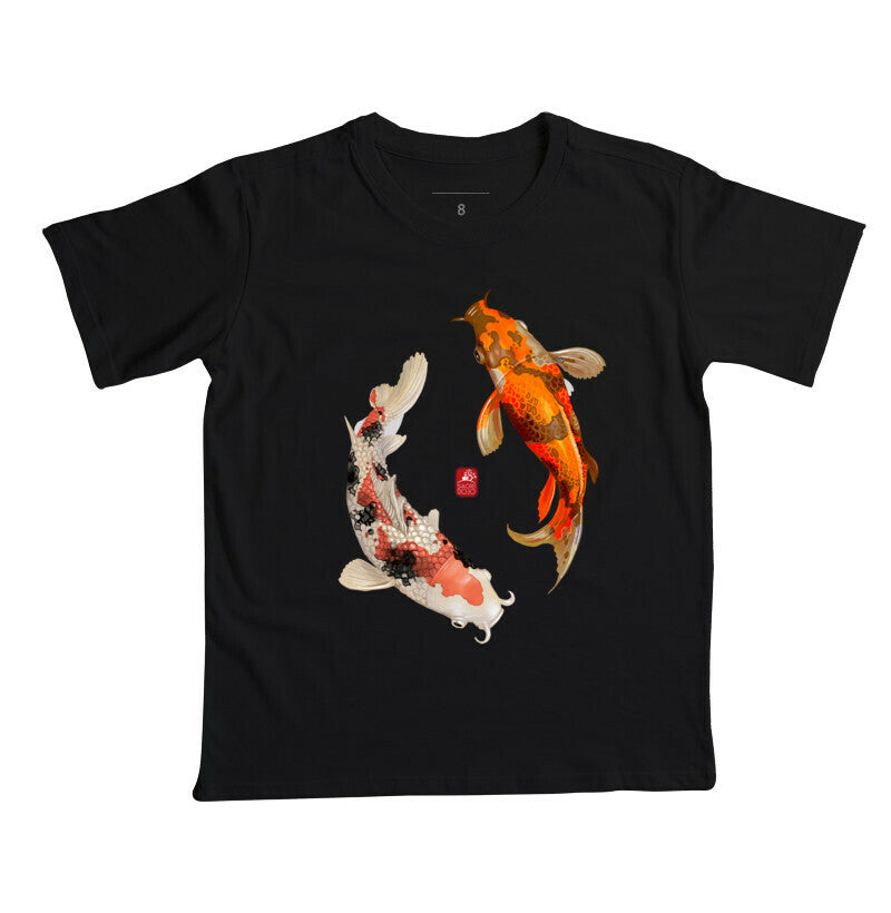 Camiseta Infantil Double Koi Algodão Premium