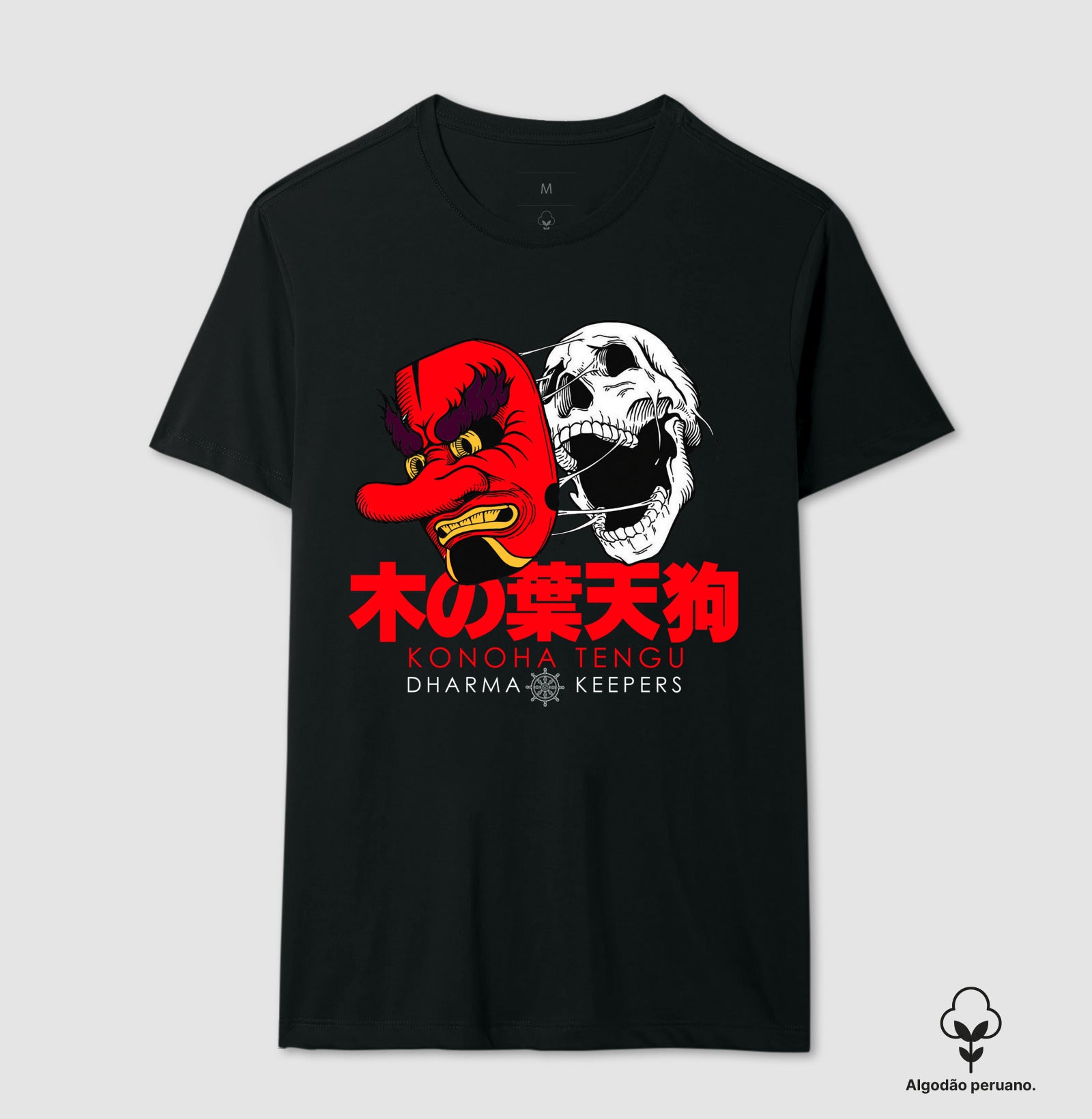 Camiseta Konoha Tengu Algodão PERUANO