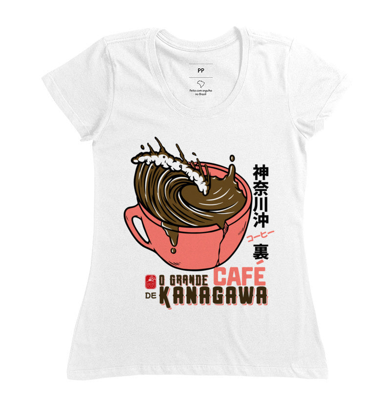 Camiseta O grande Café de Okinawa Algodão Premium