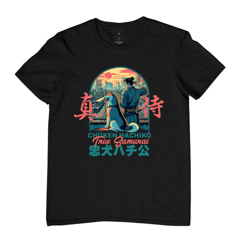 Camiseta Hachiko True Samurai Algodão Premium