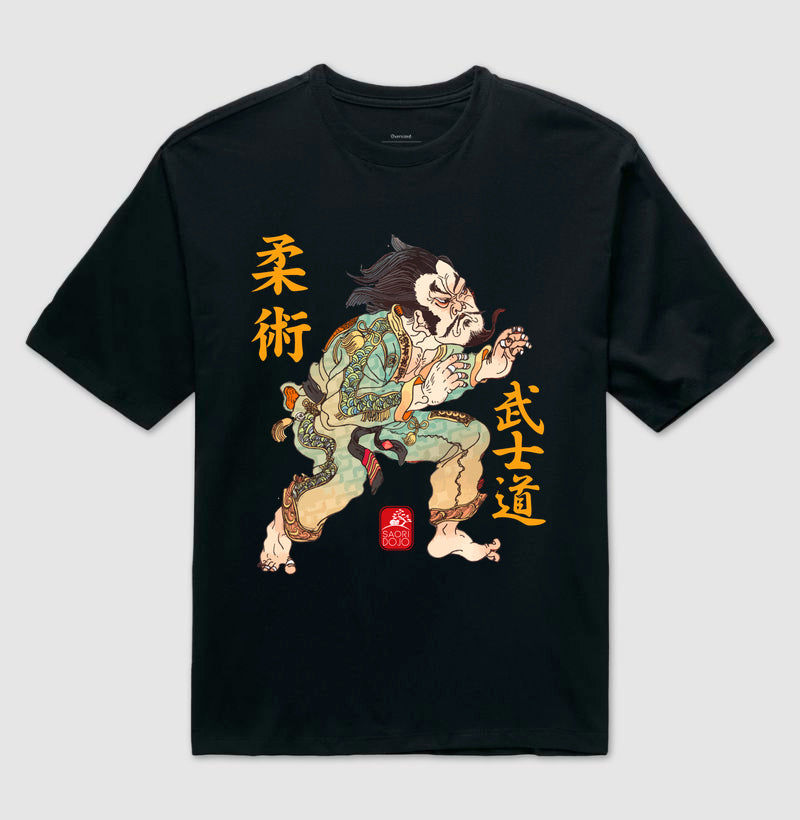 Camiseta OVERSIZED Legendary Jiu Jiu Jitsu preta