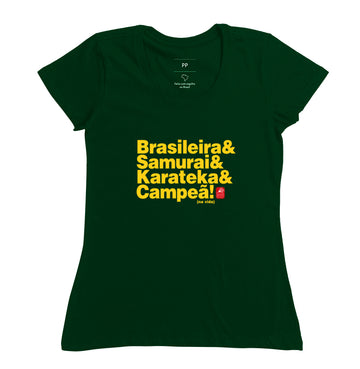 Camiseta brasileiro karateka Algodão Premium