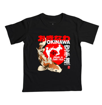 Camiseta Infantil okinawa origin Algodão Premium