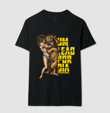 Camiseta Um Leão por Dia algodão premium