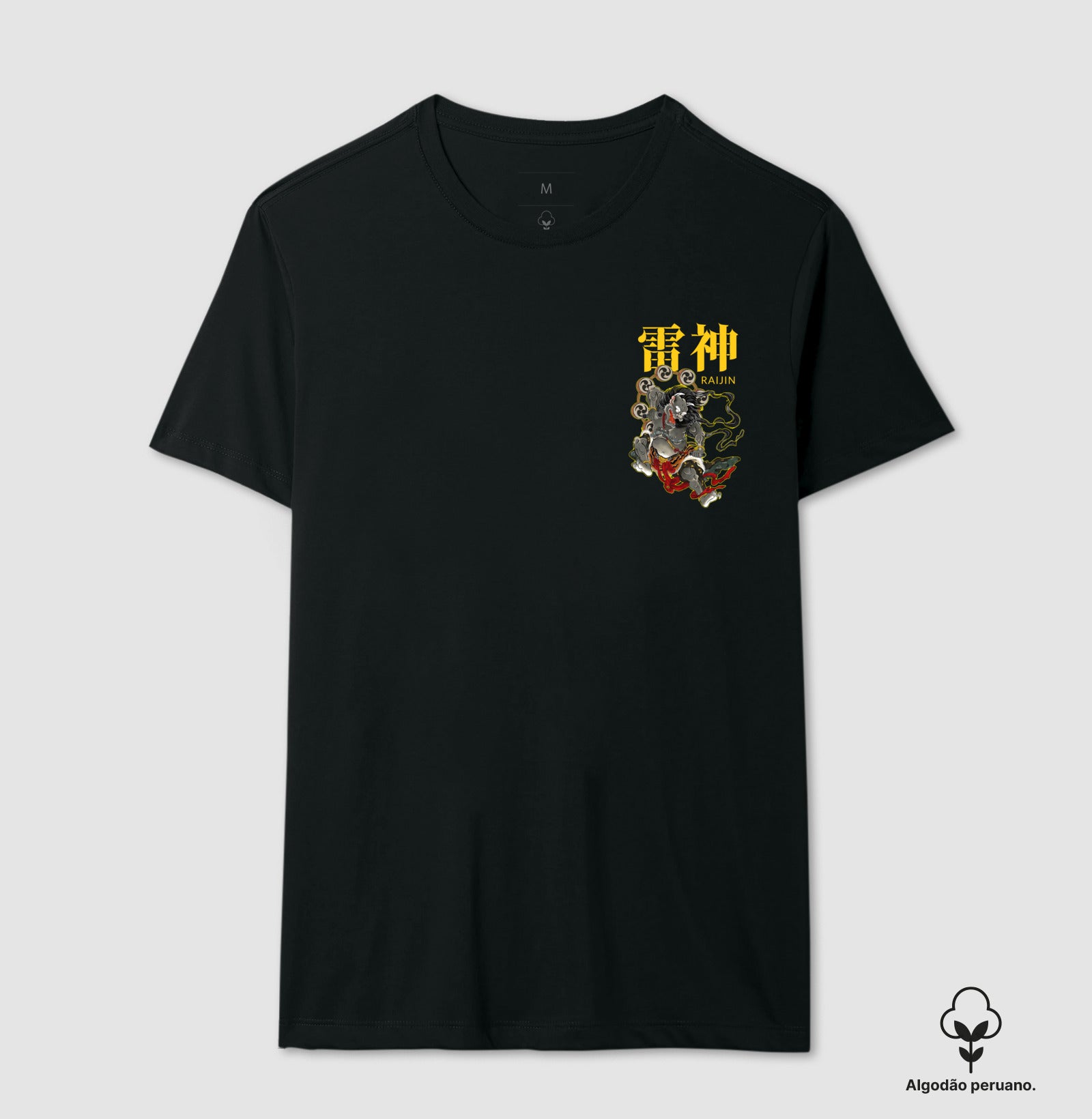 Camiseta Raijin minimal Algodão PERUANO