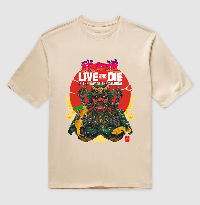 Camiseta OVERSIZED live and die