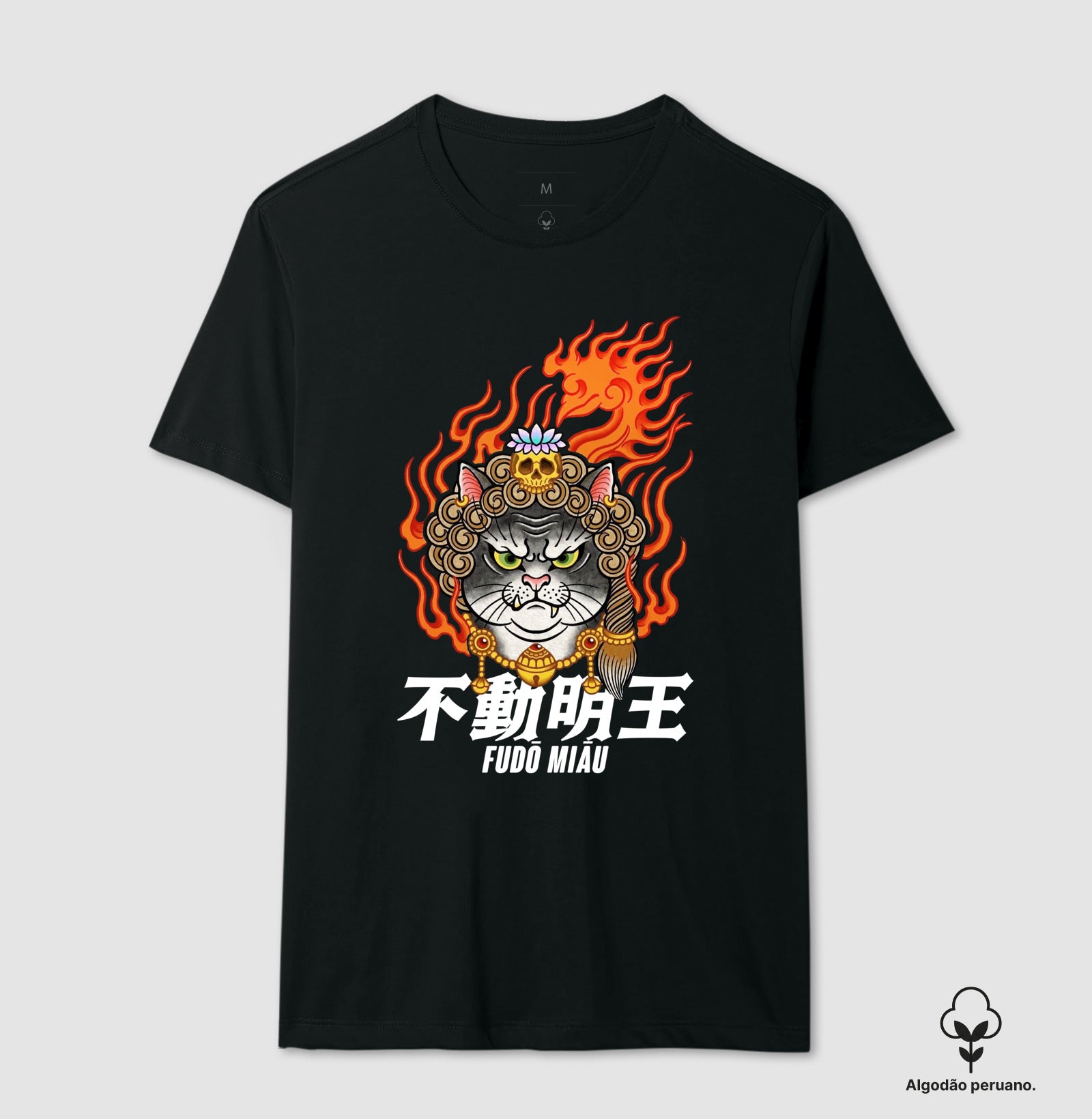 Camiseta FUDŌ MIĀU Algodão PERUANO