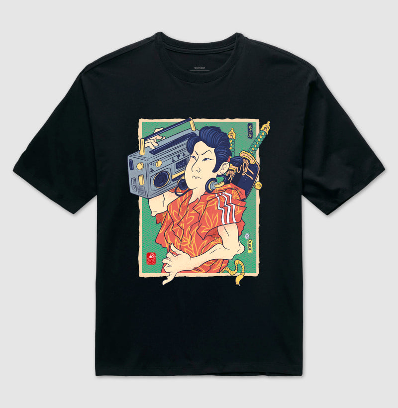 Camiseta OVERSIZED samurai pop