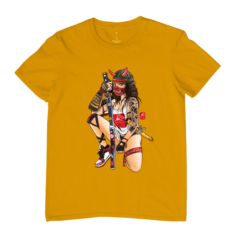 Camiseta Samurai onna Algodão Premium