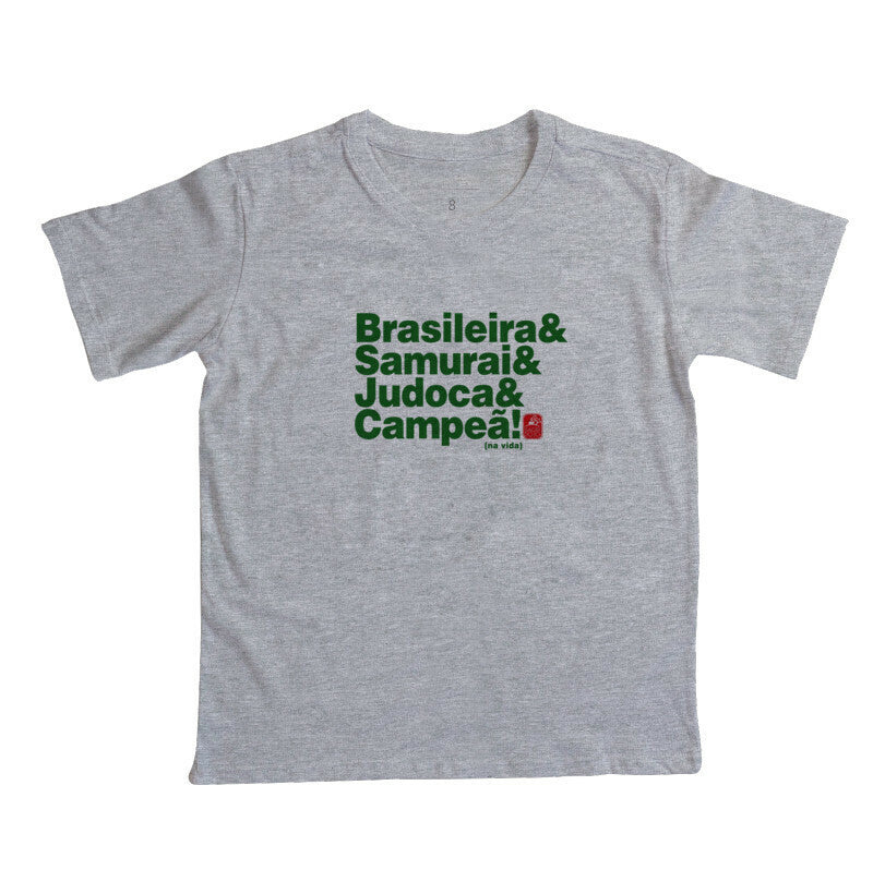 Camiseta Infantil brasileiro judoca Algodão Premium