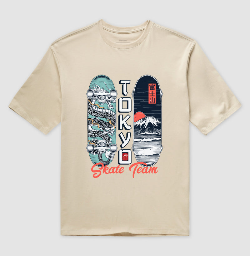 Camiseta OVERSIZED tokyo skate team