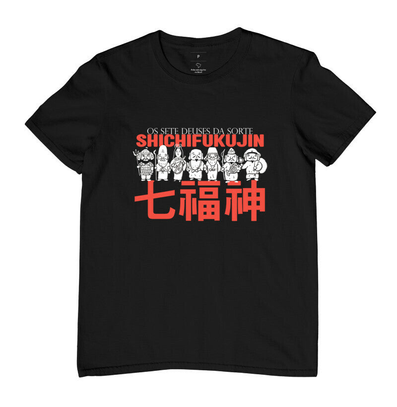 Camiseta Shichifukujin Os 7 Deuses da Sorte - clean Algodão Premium