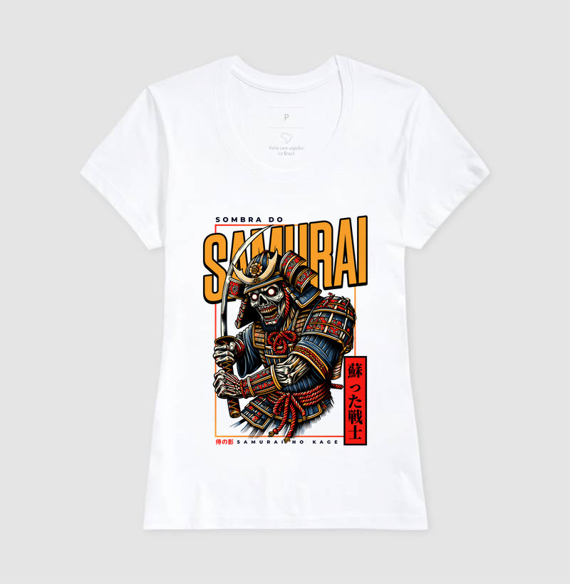 Camiseta Sombra do Samurai Algodão Premium