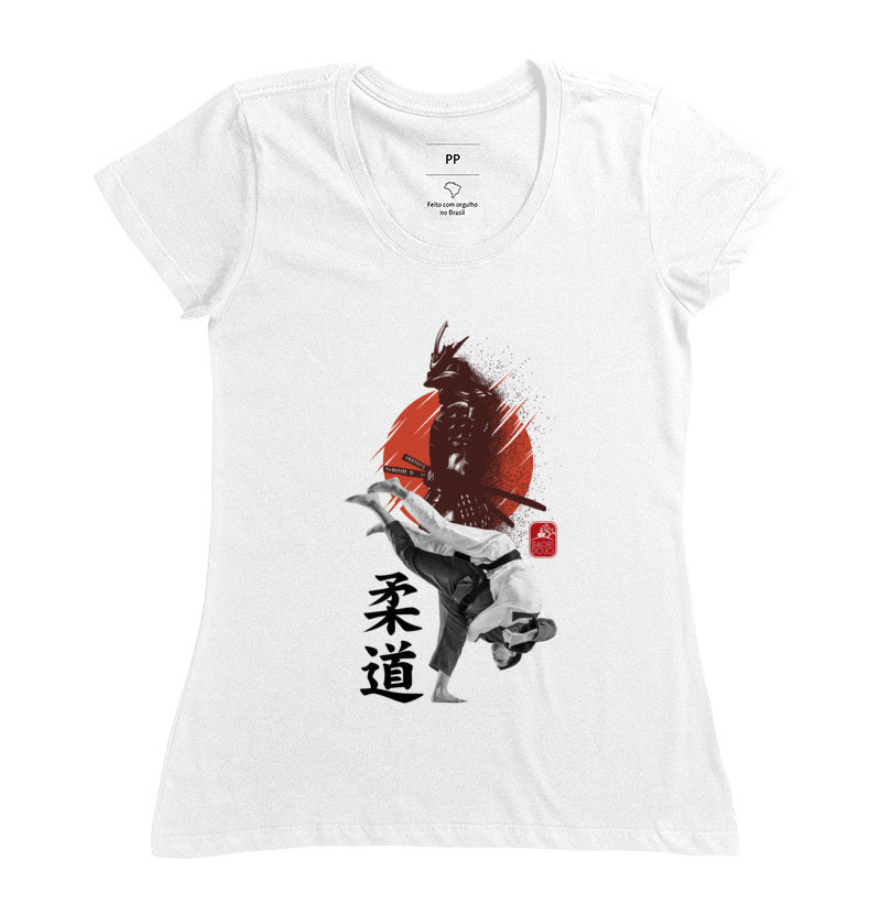 Camiseta Judô samurai Algodão Premium