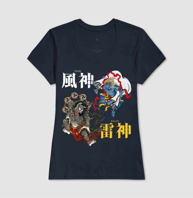 Camiseta Raijin & Fujin Algodão Premium