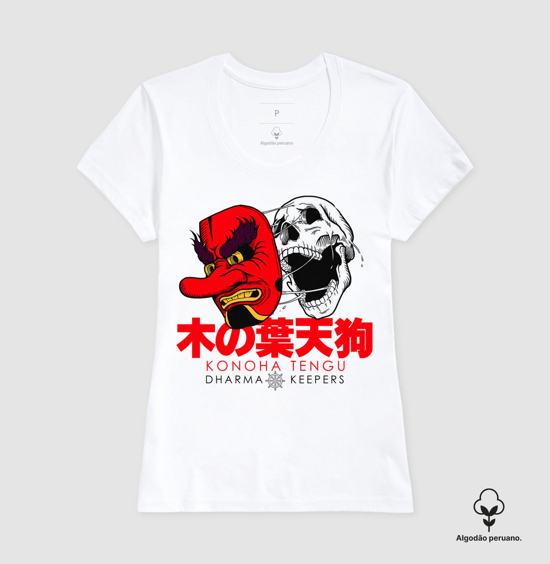 Camiseta Konoha Tengu Algodão PERUANO