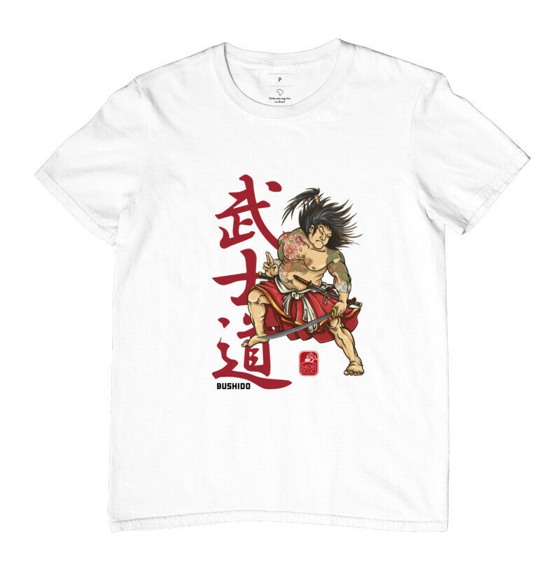 Camiseta Bushido samurai Algodão Premium