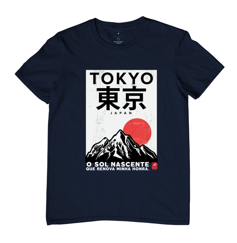 Camiseta tokyo sol nascente Algodão Premium